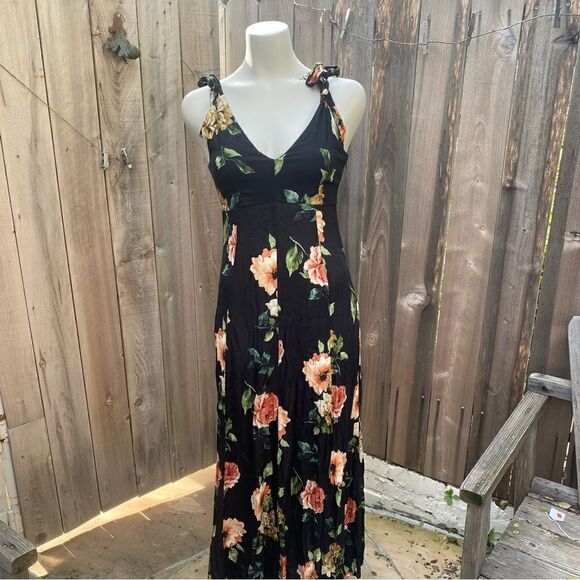 Mango Floral bow dress size 2 - Picture 10 of 12
